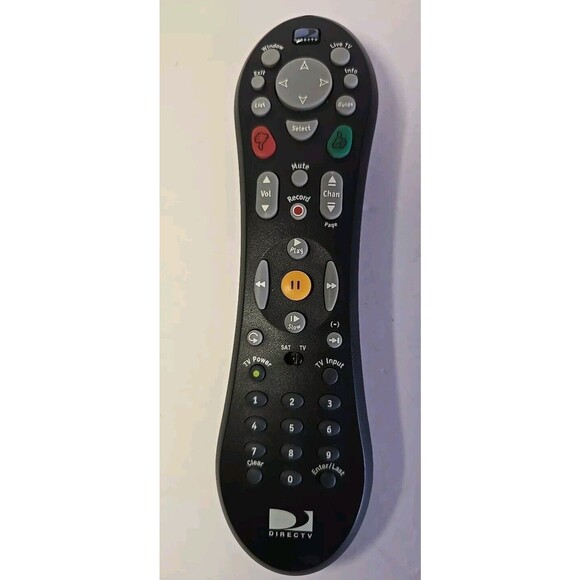 DirecTV Remote Control Direct TV Tivo SPCA-00006-001 DVR Peanut Shape Black OEM - Picture 1 of 3